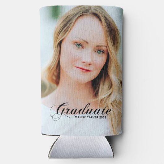 Elegant minimalistisch script Afstuderen Foto Part (Achterkant)