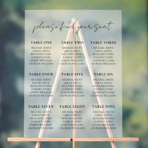 Elegant minimalistisch script bruiloft zitgrafiek acryl bord