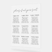 Elegant minimalistisch script bruiloft zitgrafiek acryl bord (Hoek)