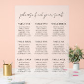 Elegant minimalistisch script bruiloft zitgrafiek acryl bord (Huwelijk)