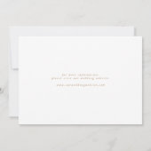 Elegant Minimalistisch Script Gold bewaart de datu Save The Date (Achterkant)