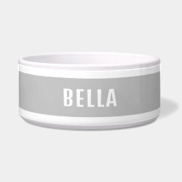 Elegant minimalistisch speciaal aangepast grijs pl voerbakje