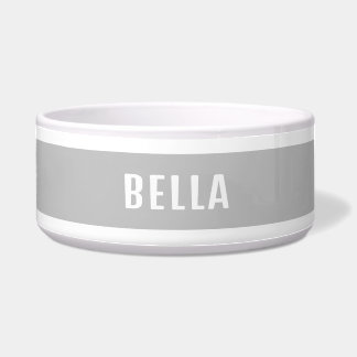 Elegant minimalistisch speciaal aangepast grijs pl voerbakje