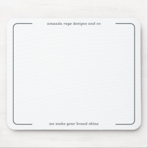 Elegant minimalistisch sterpictogram muismat