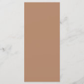 Elegant minimalistisch stoffig roze en goud menu (Achterkant)