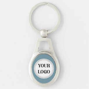 Elegant, Minimalistisch & Strak Zwart QR Code Logo Sleutelhanger