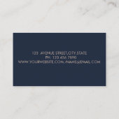 Elegant minimalistisch, Stripe, eenvoudig Visitekaartje (Achterkant)