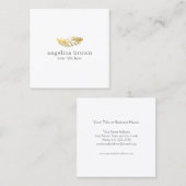 Elegant minimalistisch Visitekaartje van de goudve (Voorkant / Achterkant)