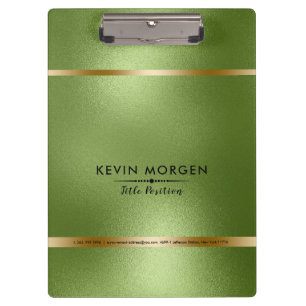 Elegant Minimalistisch vormgeven groene achtergron Klembord