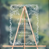 Elegant Minimalistisch WELKOM repetitie diner Acryl Bord (Neutraal)