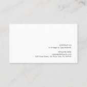 Elegant minimalistisch wit Faux Gold Coupon Beauty (Achterkant)