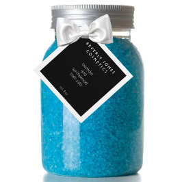 Elegant minimalistisch zwart-wit product Label