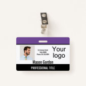 Elegant, minimalistische badge (Voorkant met clip)