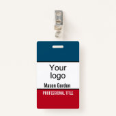 Elegant, minimalistische badge (Voorkant met clip)