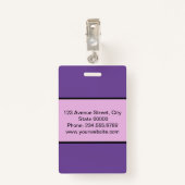 Elegant, minimalistische badge (Achterkant met clip)