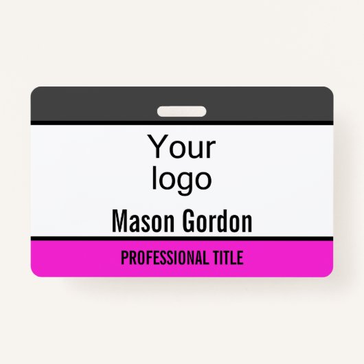 Elegant, minimalistische badge (Voorkant)