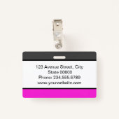 Elegant, minimalistische badge (Achterkant met clip)