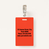 Elegant, minimalistische badge (Achterkant met clip)