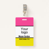 Elegant, minimalistische badge (Voorkant met clip)