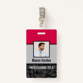 Elegant, minimalistische badge (Voorkant met clip)