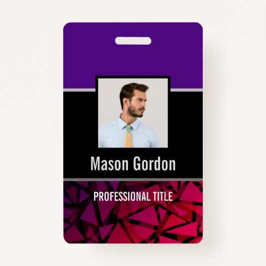 Elegant, minimalistische badge (Voorkant)