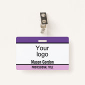 Elegant, minimalistische badge (Voorkant met clip)