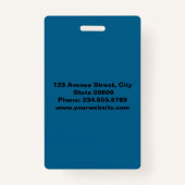 Elegant, minimalistische badge (Achterkant)