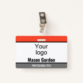 Elegant, minimalistische badge (Voorkant met clip)