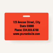 Elegant, minimalistische badge (Achterkant)