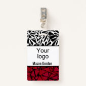 Elegant, minimalistische badge (Voorkant met clip)