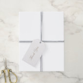 Elegant minimalistische bruiloft Hartelijk dank Cadeaulabel (Met Touw)