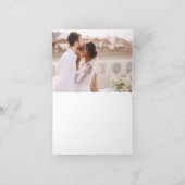 Elegant minimalistische bruiloft Hartelijk dank Fo Bedankkaart (Binnen)