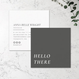 elegant Minimalistische moderne typografie Eenvo Vierkante Visitekaartje