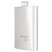 Elegant minimalistische scriptnaam gepersonaliseer flacon (Links)