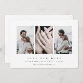 Elegant minimum 3 foto save the date (Voorkant / Achterkant)