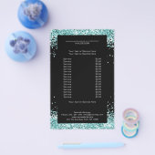 Elegant Mint Beide kanten Flyer (Enkel)