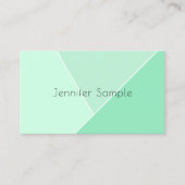 Elegant Mint Green Modern Simple Design-Sjabloon Visitekaartje (Voorkant)