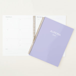 Élégant Misty Lilac Nom personnalisé -
