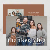 Elégant Mix Cartes photos de Thanksgiving (Devant / Derrière)