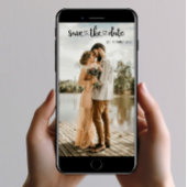 Elegant Mobiel & Print-Friendly Save the Date Kaart