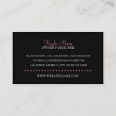 Elegant Mode Boutique Visitekaartje (Achterkant)