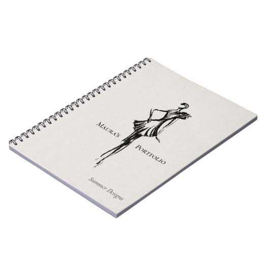 Elegant Mode Designer Portfolio | Summer Sketch Notitieboek (Linkerzijde)