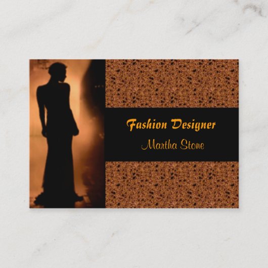 Elegant Mode Designer Visitekaartje (Voorkant)