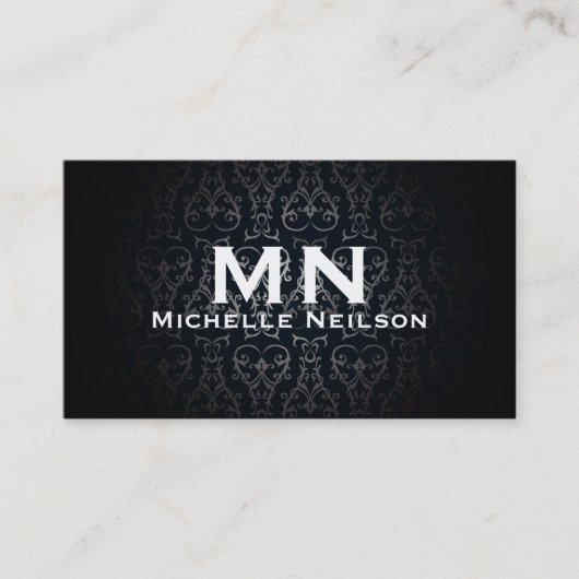 Elegant Mode | Monogram Visitekaartje (Voorkant)