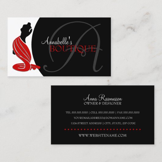 Elegant Mode Visitekaartje (Voorkant / Achterkant)