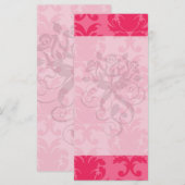 élégant modèle à deux tons rose damassé (Devant / Derrière)