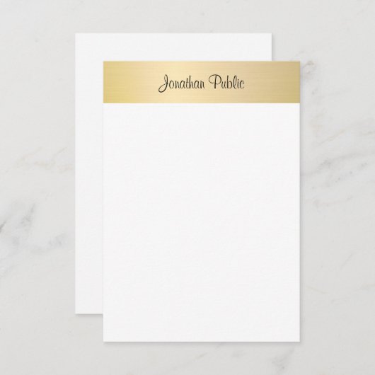 Elégant Modèle Calligraphié (Devant / Derrière)