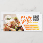 Élégant modèle chèque cadeau promotion restaurant (Dos)
