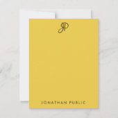 Élégant Modèle couleur personnalisé monogramme man (Devant)