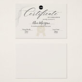 Élégant Modèle de certificat d'achèvement (Devant & derrière)